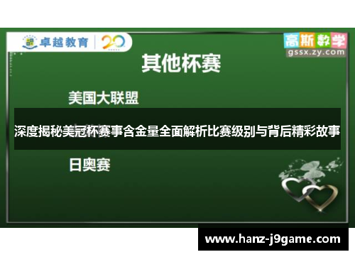 深度揭秘美冠杯赛事含金量全面解析比赛级别与背后精彩故事 深度揭秘美冠杯赛事含金量全面解析比赛级别与背后精彩故事