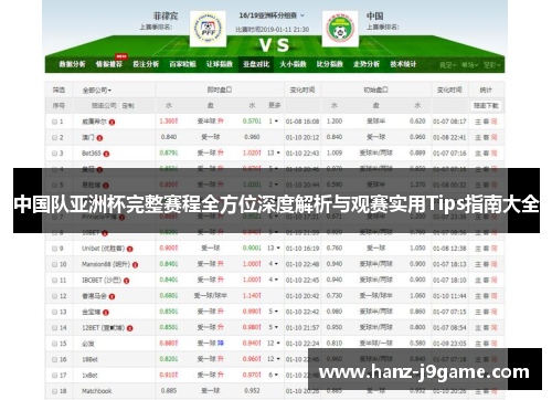 中国队亚洲杯完整赛程全方位深度解析与观赛实用Tips指南大全 中国队亚洲杯完整赛程全方位深度解析与观赛实用Tips指南大全
