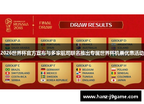 2026世界杯官方宣布与多家航司联名推出专属世界杯机票优惠活动